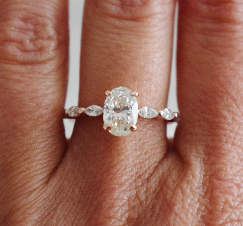 Sofia Three Stone Engagement Ring, Round Brilliant – Bellisa Jewellery