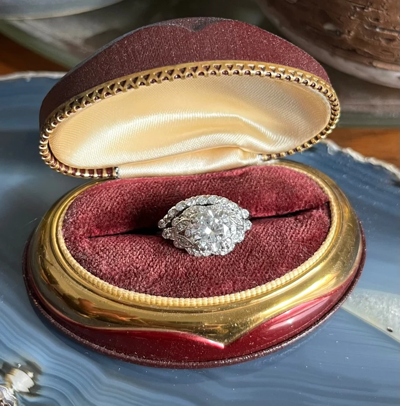 ANTIQUE ~ Diamond Engagement Ring – Fancy Flea Antiques