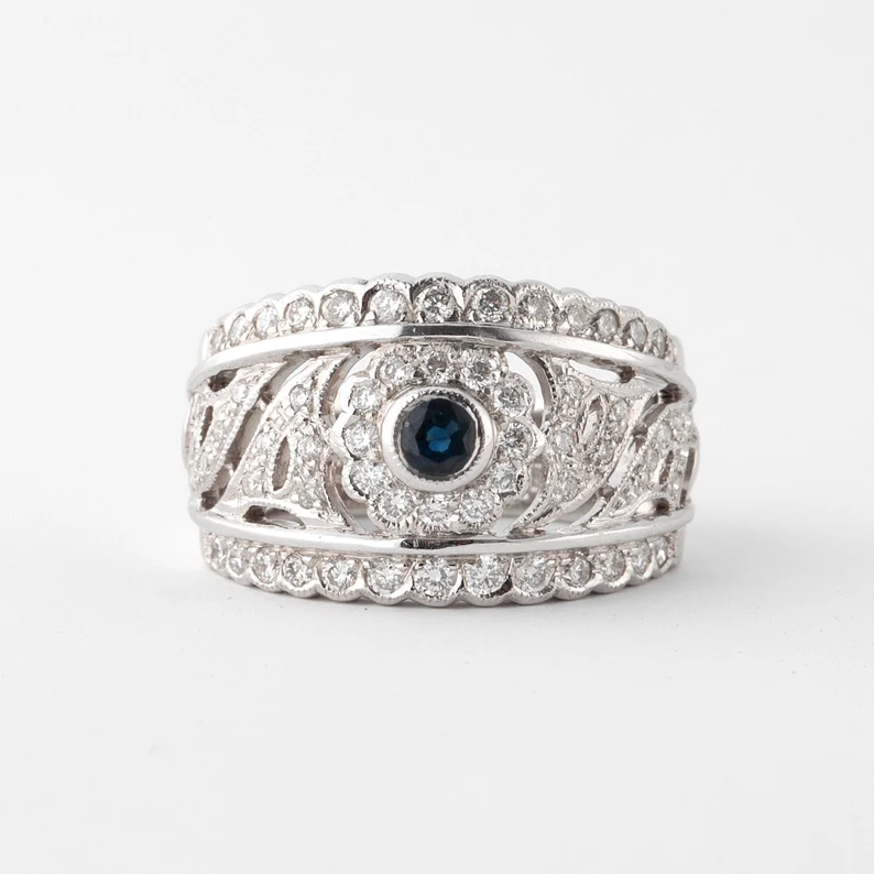 vintage-diamond-sapphire-ring