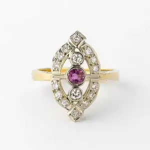 vintage-ruby-diamond-rings