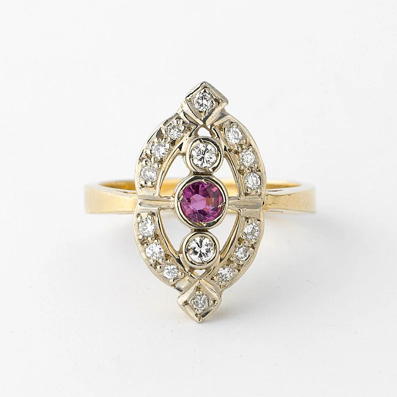 vintage-ruby-diamond-rings